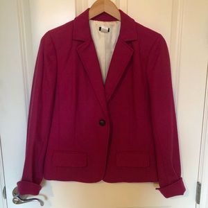 COPY - JCrew Magenta Wool Blazer Size Medium